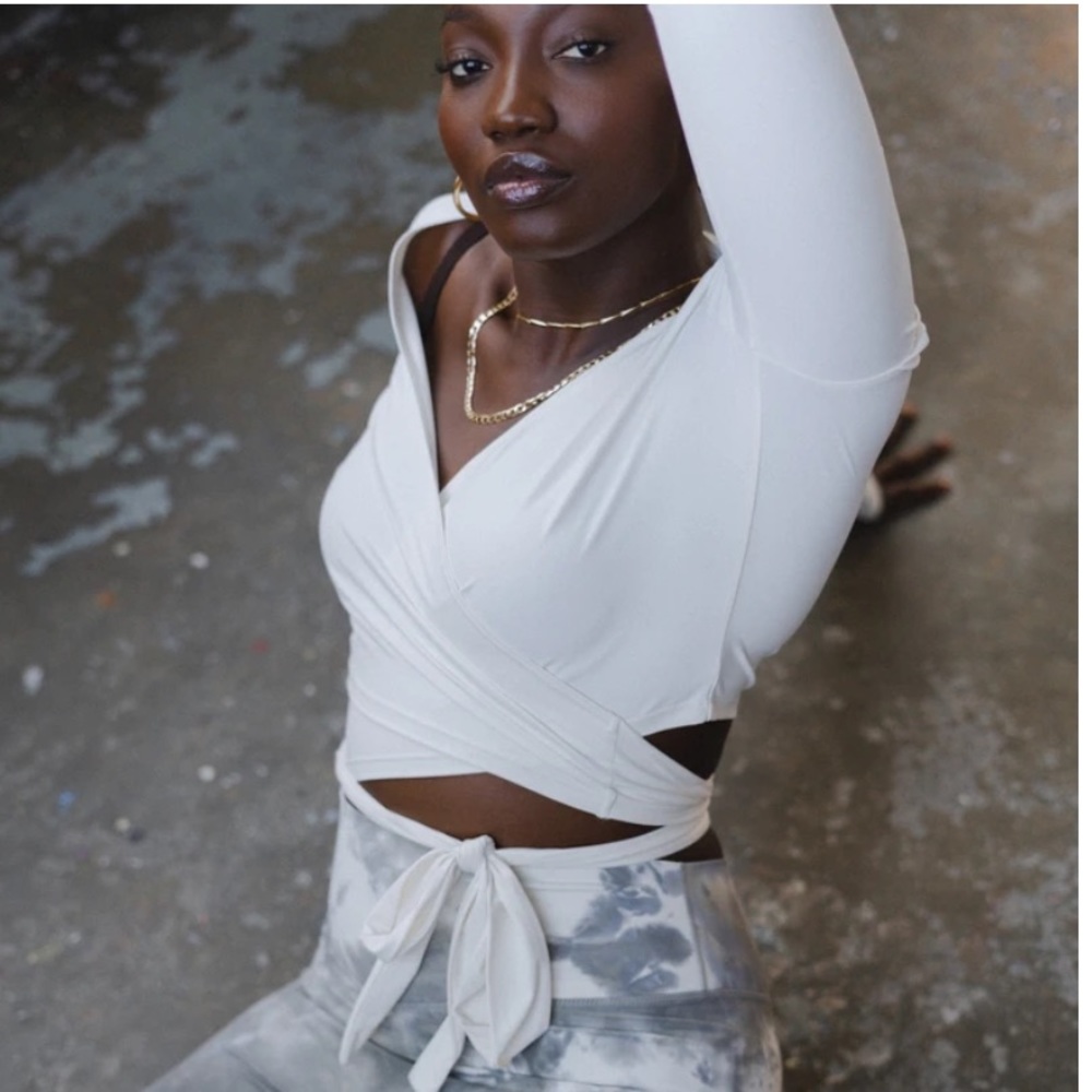 NWOT Balance Athletica Dancer Wrap Top